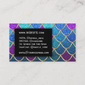 Professionele Zeemeermin Glitter Elegant Modern Sa Visitekaartje (Voorkant)
