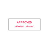 Professionele Zelf Inking Goedgekeurd Stempel met (Design)