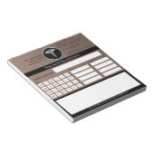 Professionele zilveren Caduceus medische afspraak Notitieblok (Schuin)