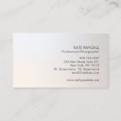 Professionele zilveren gradiënt minimalistisch mod visitekaartje (Achterkant)