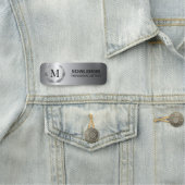 Professionele Zilveren Roestvrij Staal Metaaldruk Naamplaatje (In situ)