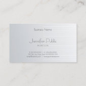 Professionele zilveren Sjabloon Elegant Modern Tre Visitekaartje (Achterkant)