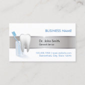 Professionele zilvergordel tandbenoeming afsprakenkaartje (Voorkant)