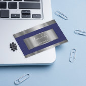 Professionele zilvergrijze legante marine visitekaartje