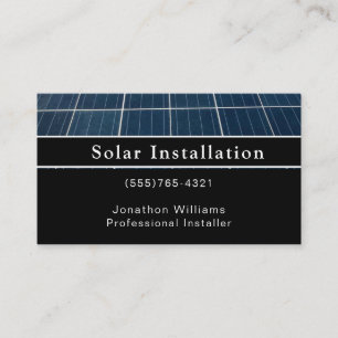 Professionele zonne-energie-indruppelingsservice visitekaartje
