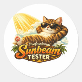 Professionele Zonnestraal Tester Kat Sticker