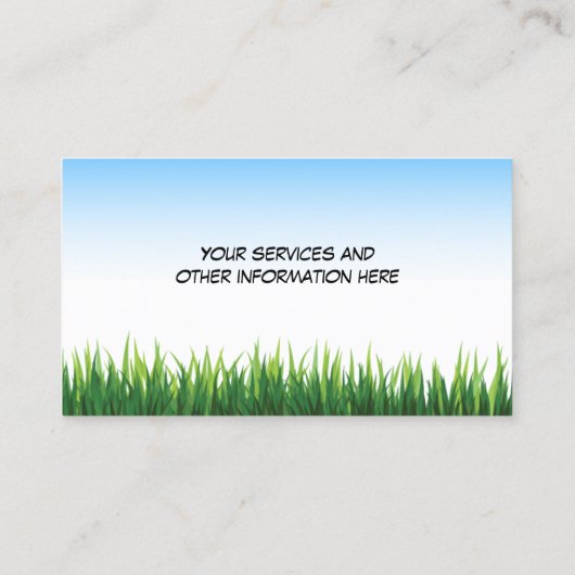 Professionele zorg en landschapsontwerp visitekaartje (Achterkant)