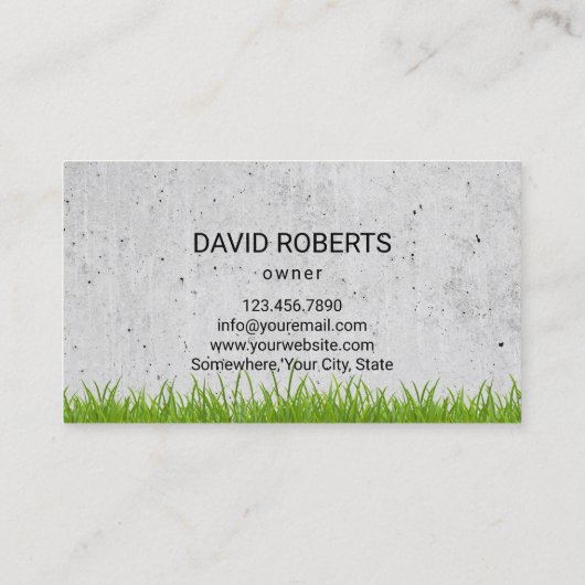 Professionele zorg en landschapsontwerp visitekaartje (Achterkant)