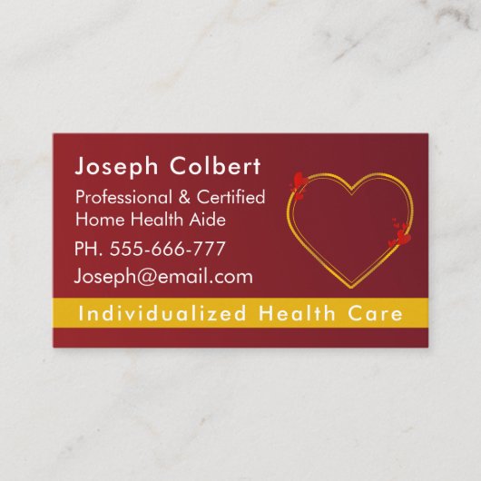 Professionele zorgverlener qr-code visitekaartje (Voorkant)