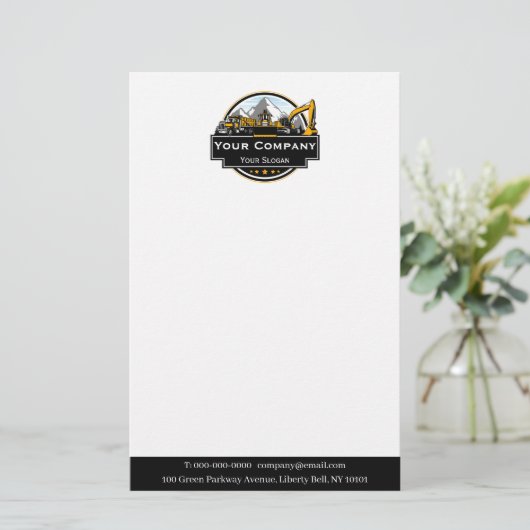 Professionele Zware Bouwmaterialen Constructie Maa Briefpapier (Staand voorkant)