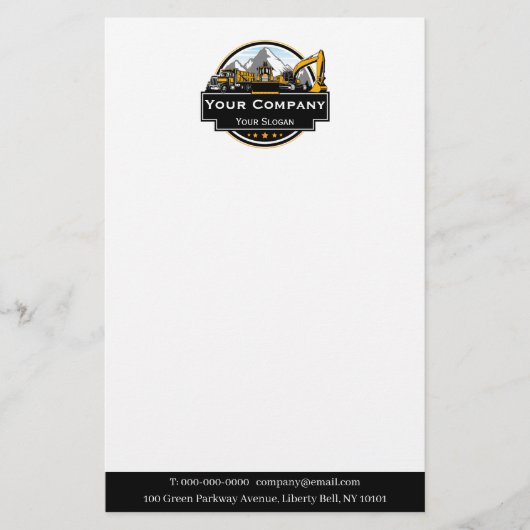 Professionele Zware Bouwmaterialen Constructie Maa Briefpapier (Voorkant)