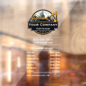 Professionele Zware Bouwmaterialen Constructie Maa Raamsticker (Vel 2)