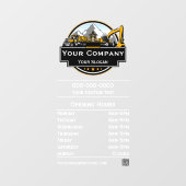 Professionele Zware Bouwmaterialen Constructie Maa Raamsticker (Vel)