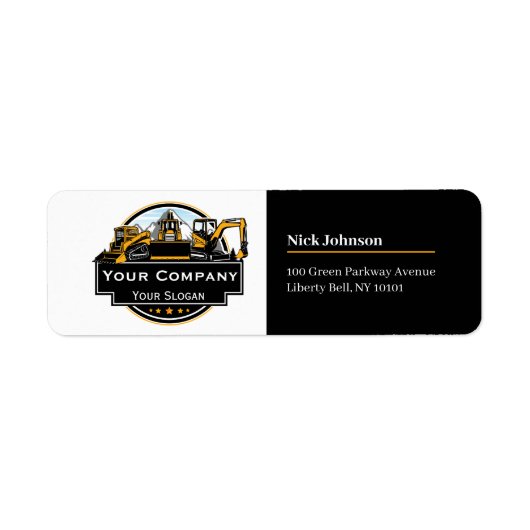 Professionele Zware Bouwmaterialen Constructiebedr Etiket (Voorkant)