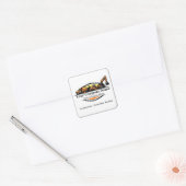 Professionele Zware Bouwmaterialen Constructiebedr Vierkante Sticker (Envelop)