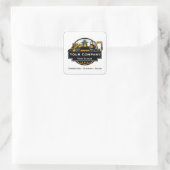 Professionele Zware Bouwmaterialen Constructiebedr Vierkante Sticker (Tas)