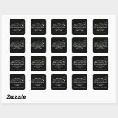 Professionele Zware Bouwmaterialen Constructiebedr Vierkante Sticker (Vel)