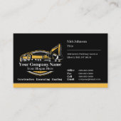 Professionele Zware Bouwmaterialen Constructiebedr Visitekaartje (Voorkant)