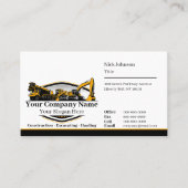 Professionele Zware Bouwmaterialen Constructiebedr Visitekaartje (Voorkant)