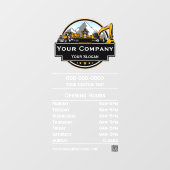 Professionele Zware Bouwuitrusting Constructiebedr Raamsticker (Vel)