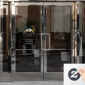 Professionele Zware Bouwuitrusting Constructiebedr Raamsticker (Kantoordeur)