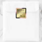 Professionele Zwart Goud Roze Ingrediënt Etiketten (Tas)