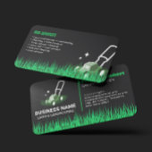 Professionele Zwart Groen Lawn Care & Landscaping Visitekaartje