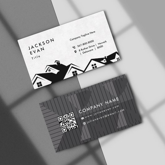Professionele Zwart & Wit Dakconstructie Visitekaartje