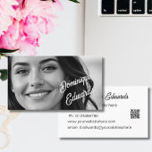 Professionele Zwart Wit Foto Sociale Media Visitekaartje