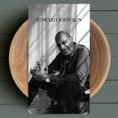 Professionele zwart-wit foto visitekaartje