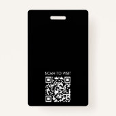 Professionele zwart-wit gradiënt foto notaris badge (Achterkant)