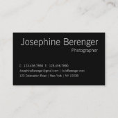 Professionele Zwart Wit San Francisco Foto Visitekaartje (Achterkant)