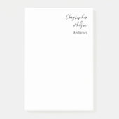 Professionele zwart wit vlakke architect dik post-it® notes (Voorkant)