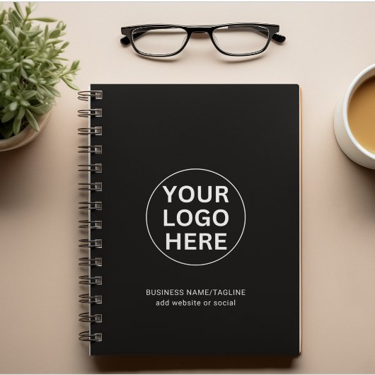 Professionele zwart-wit zakelijke Logo & tekst Planner