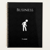 Professionele zwart-witbedrijven planner (Voorkant)