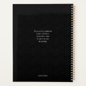 Professionele zwart-witbedrijven planner (Achterkant)