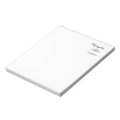 Professionele Zwart Witte Gewone Architect Notitieblok (Linkerzijde)