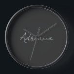 Professionele zwarte add jouw naam handschriftherf<br><div class="desc">Deze sjabloon kan worden aangepast aan alle persoonlijke beroepen.</div>