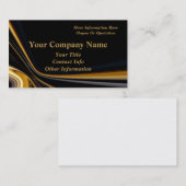 Professionele zwarte en gouden Visitekaartjes (Voorkant / Achterkant)