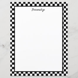 Professionele zwarte en witte cheques