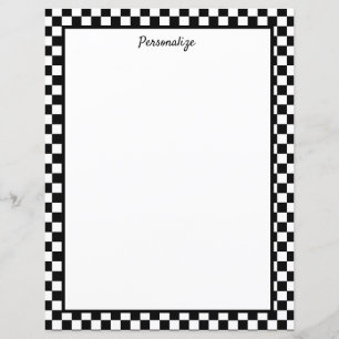 Professionele zwarte en witte cheques