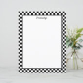 Professionele zwarte en witte cheques (Staand voorkant)