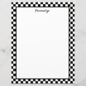 Professionele zwarte en witte cheques (Voorkant)