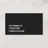 Professionele zwarte en witte fotografie visitekaartje (Achterkant)