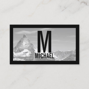 Professionele zwarte en witte fotografie visitekaartje