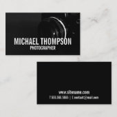 Professionele zwarte en witte fotografie visitekaartje (Voorkant / Achterkant)