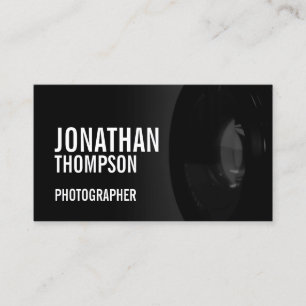 Professionele zwarte en witte fotografie visitekaartje
