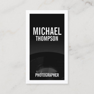 Professionele zwarte en witte fotografie visitekaartje