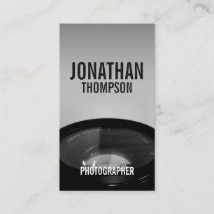 Professionele zwarte en witte fotografie visitekaartje