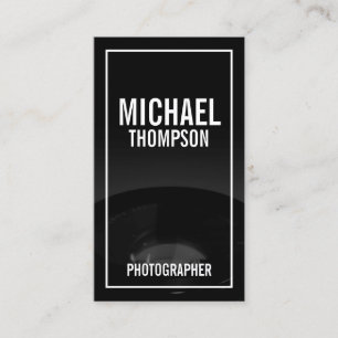 Professionele zwarte en witte fotografie visitekaartje